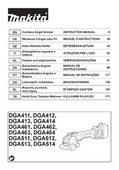 Makita DGA511 Manuel D'instructions