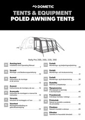 Dometic RALLY AIR PRO 200 Instructions De Montage Et De Service