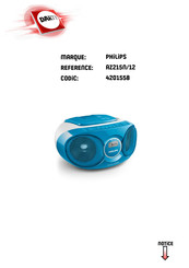 Philips AZ216 Mode D'emploi