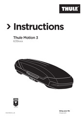 Thule Motion 3 639 Serie Instructions