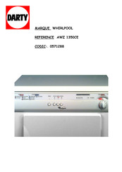 Whirlpool AWZ 1350CE Manuel D'utilisation