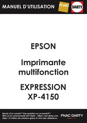 Epson Expression XP-4150 Serie Guide D'utilisation