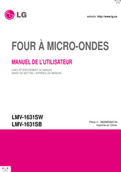 LG LMV-1631SW Manuel De L'utilisateur