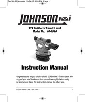 Johnson 40-6910 Manuel D'instructions