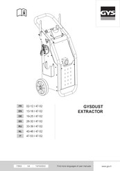 GYS GYSDUST EXTRACTOR Manuel D'utilisation