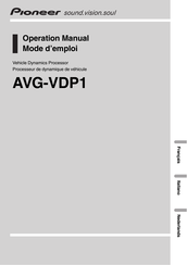 Pioneer AVG-VDP1 Mode D'emploi