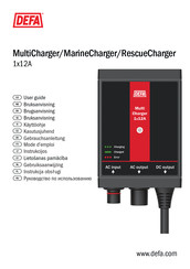 DEFA MarineCharger 1x12A Mode D'emploi