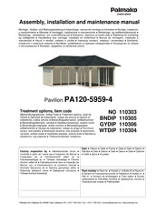 Lemeks Palmako PA120-5959-4 Assemblage, Manuel De Montage Et D'entretien