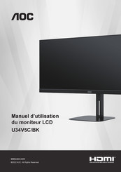 AOC U34V5C/BK Manuel D'utilisation