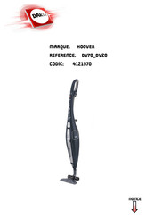 Hoover DV20 Notice D'utilisation