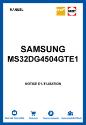 Samsung MS32DG4504GTE1 Manuel D'utilisation