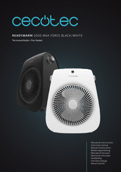 cecotec READYWARM 2000 MAX FORCE BLACK Manuel D'instructions