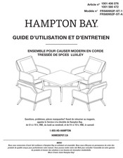 HAMPTON BAY FRS80952F-ST-A Guide D'utilisation Et D'entretien