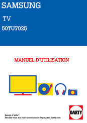 Samsung 50TU7025 Manuel D'utilisation