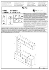 CONFORAMA GLEN UP 00883 Instructions D'assemblage