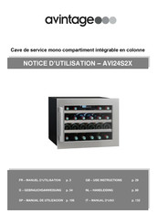 Avintage AVI24S2X Notice D'utilisation