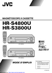 JVC HR-S3800U Mode D'emploi