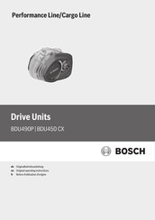 Bosch Performance BDU450 CX Notice D'utilisation D'origine