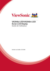 ViewSonic VA2046a-LED Guide De L'utilisateur