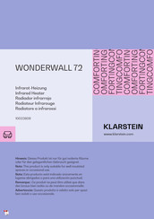 Klarstein WONDERWALL 72 Mode D'emploi