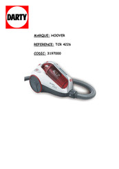 Hoover RUSH TCR 4226 Manuel D'instructions