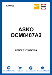 Asko OCM8487A Mode D'emploi