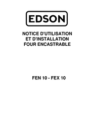 Edson FEN 10 Notice D'utilisation Et D'installation