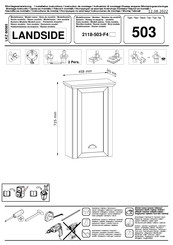 Trends LANDSIDE 2118-503-F4 Instructions De Montage