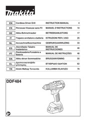 Makita DDF484RTJ Manuel D'instructions