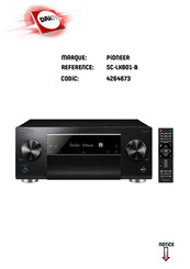 Pioneer SC-LX801-B Mode D'emploi Base