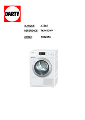 Miele TKR 450 WP Mode D'emploi