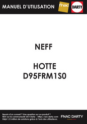 NEFF D95FRM1S0 Notice D'utilisation Et De Montage