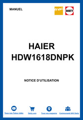 Haier HDW1620CNPK Mode D'emploi