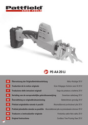 Pattfield Ergo Tools PE-AA 20 Li Traduction De La Notice Originale