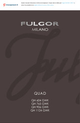 Fulgor Milano QUAD QH 765 GWK Instructions D'installation