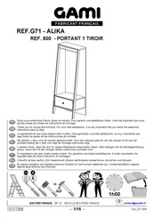 Gami ALIKA 800 Instructions De Montage