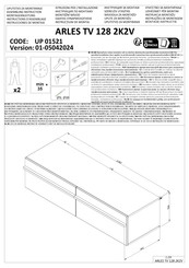 CARRYHOME ARLES TV 128 2K2V Instructions D'assemblage