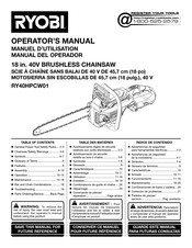 Ryobi RY40HPCW01B Manuel D'utilisation