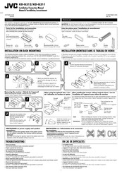 JVC KD-G312 Manuel D'installation/Raccordement