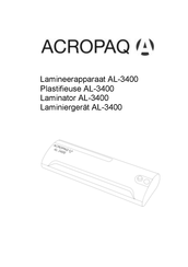 ACROPAQ AL-3400 Mode D'emploi