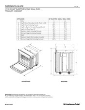 KitchenAid KOES530P Guide De Dimensions