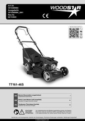 Scheppach WOODSTAR TT161-46S Traduction Des Instructions D'origine