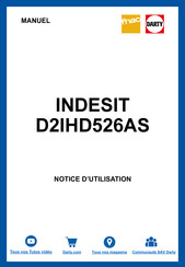 Indesit D2IHD526AS Notice D'utilisation