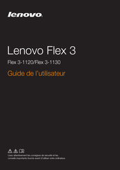 Lenovo Flex 3 3-1130 Guide De L'utilisateur