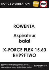 Rowenta XFORCE FLEX EO99 Guide De L'utilisateur