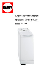 Hotpoint Ariston ARTXL 145 Mode D'emploi