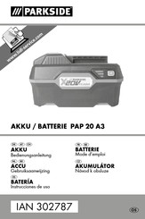Parkside PAP 20 A3 Mode D'emploi