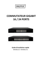 Digitus DN-80112-2 Guide D'installation Rapide