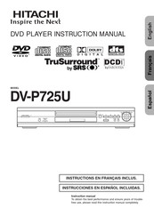 Hitachi DV-P725U Manuel D'instructions