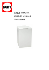 Whirlpool AFG 6100-B Fiche Produit